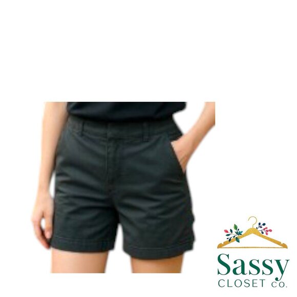 CASLON Bermuda Shorts – Cotton Blend, Gray, Sz 8, Excellent - Picture 1 of 5